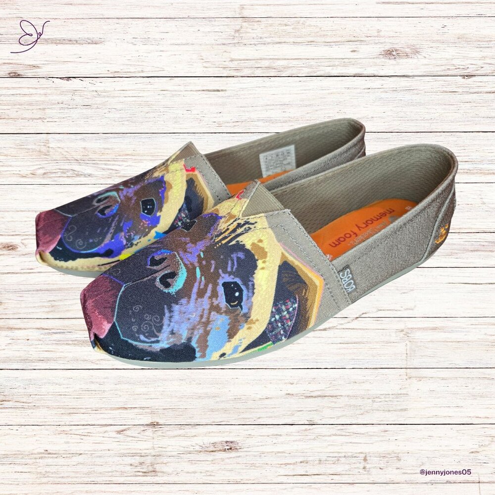 Skechers BOBS Plush Baby Bull Slip-Ons~Womens Size 6~ NIB/New In Box~RARE